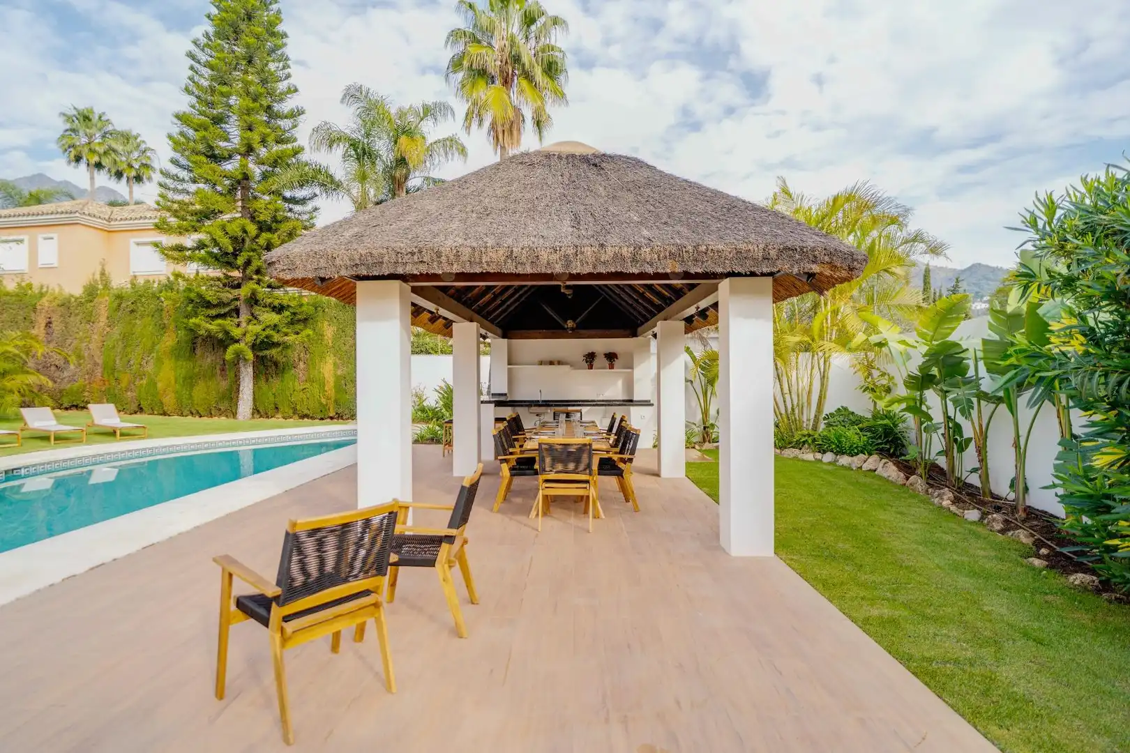 Terraza de Casa o chalet en venta en Marbella con Aire acondicionado, Jardín privado y Terraza