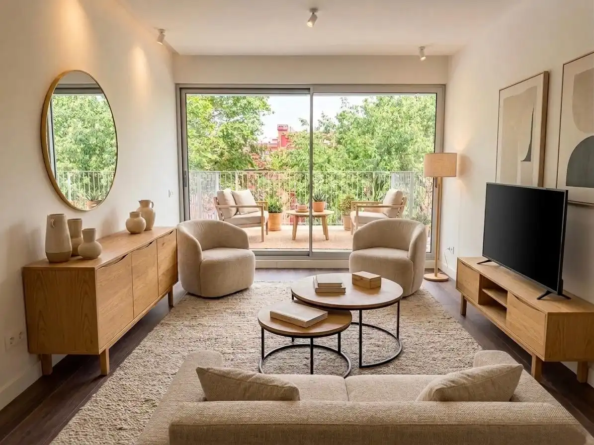 Sala de estar de Ático en venta en Madrid con Aire acondicionado, Calefacción y Terraza