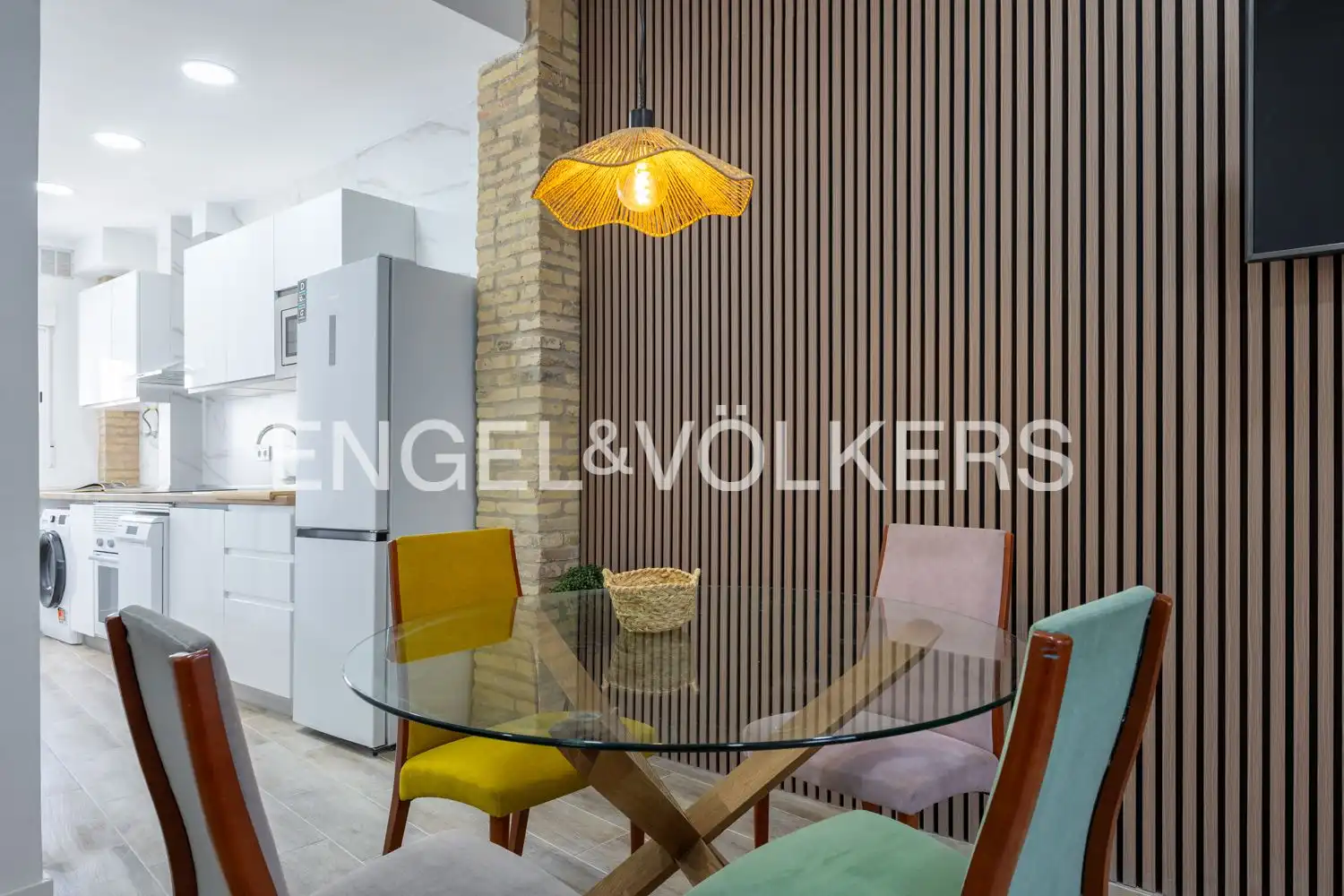 Dining room of Flat for rent in Valencia  with Air Conditioner, Heating and Furnished