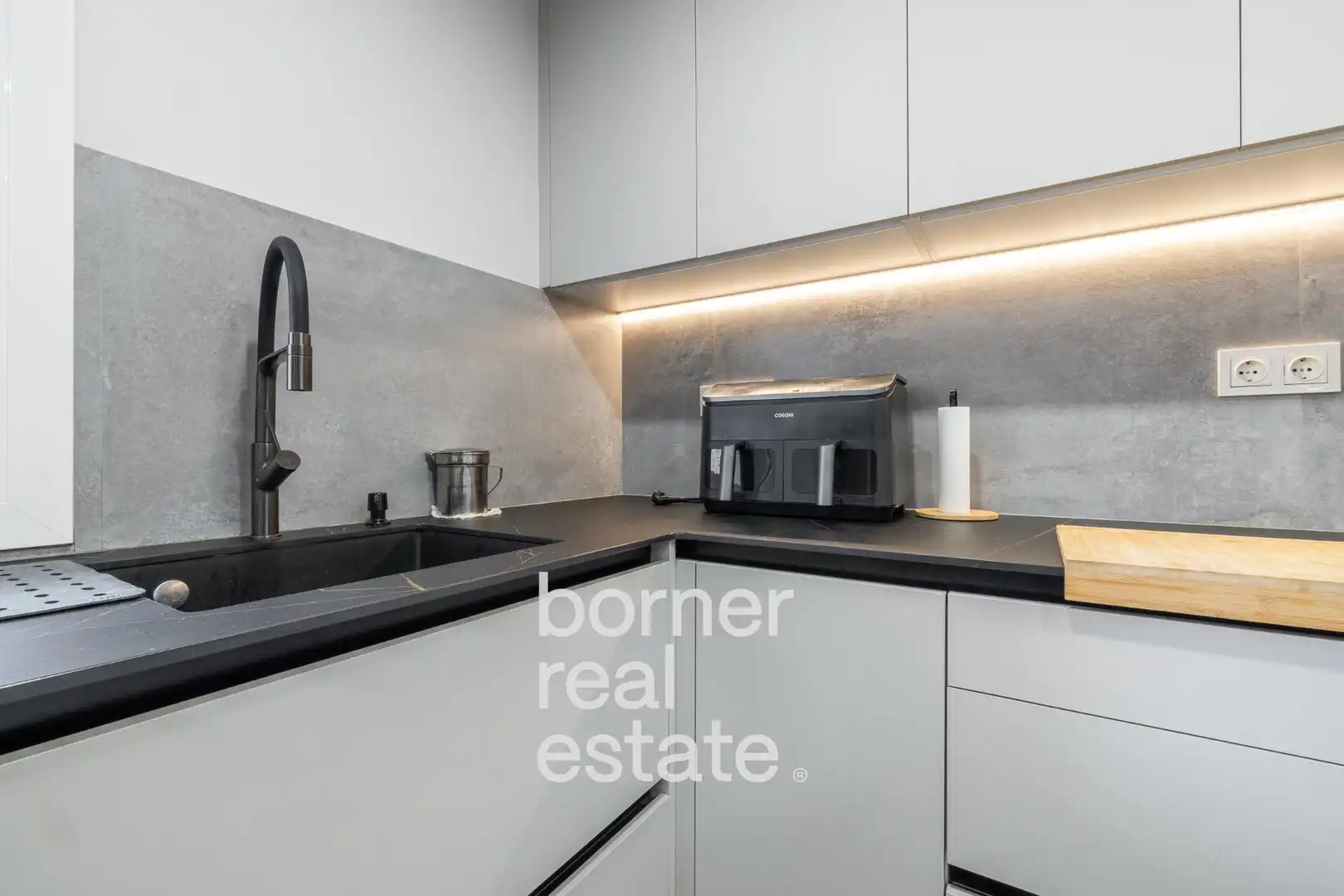Küche von Wohnung zum Verkauf in Rubí mit Heizung, Parkett und Balkon