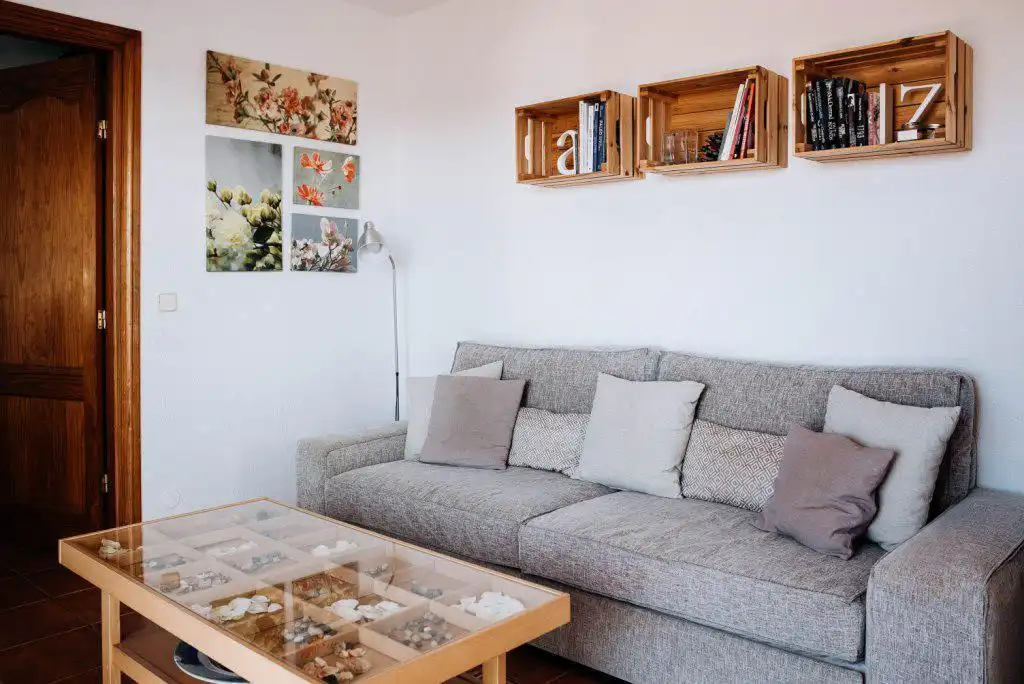 Living room of Ground floor for rent in San Bartolomé de Tirajana  with Air Conditioner, Terrace and Furnished