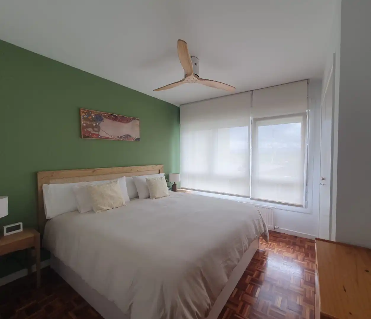 Schlafzimmer von Wohnung zur Miete in Sopela mit Heizung, Terrasse und Möbliert