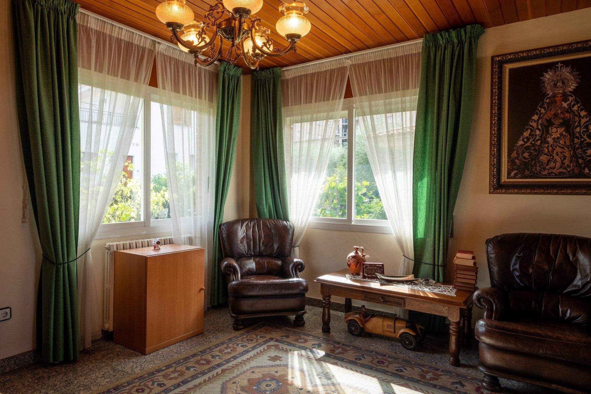 Living room of House or chalet for sale in Girona Capital  with Heating, Terrace and Storage room