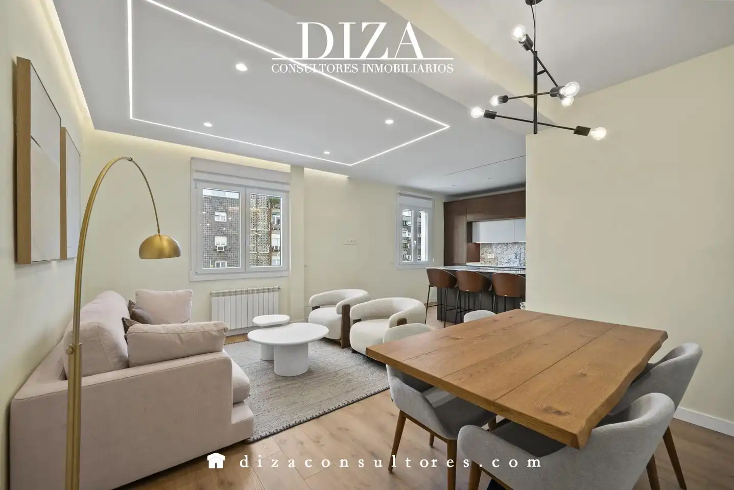 Wohnzimmer von Wohnung zum Verkauf in Madrid mit Klimaanlage, Heizung und Abstellraum