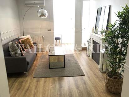 Living room of Study for sale in  Madrid Capital  with Air Conditioner and Terrace