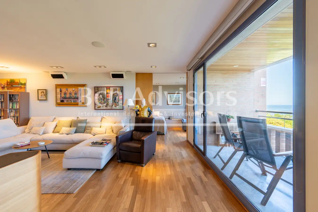 Sala de estar de Piso en venta en Barcelona con Aire acondicionado, Calefacción y Parquet