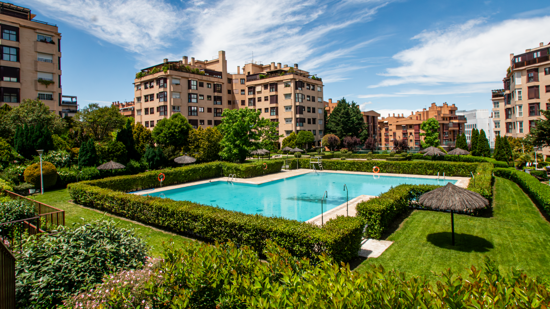 Garden of Flat for sale in  Madrid Capital  with Air Conditioner, Terrace and Storage room