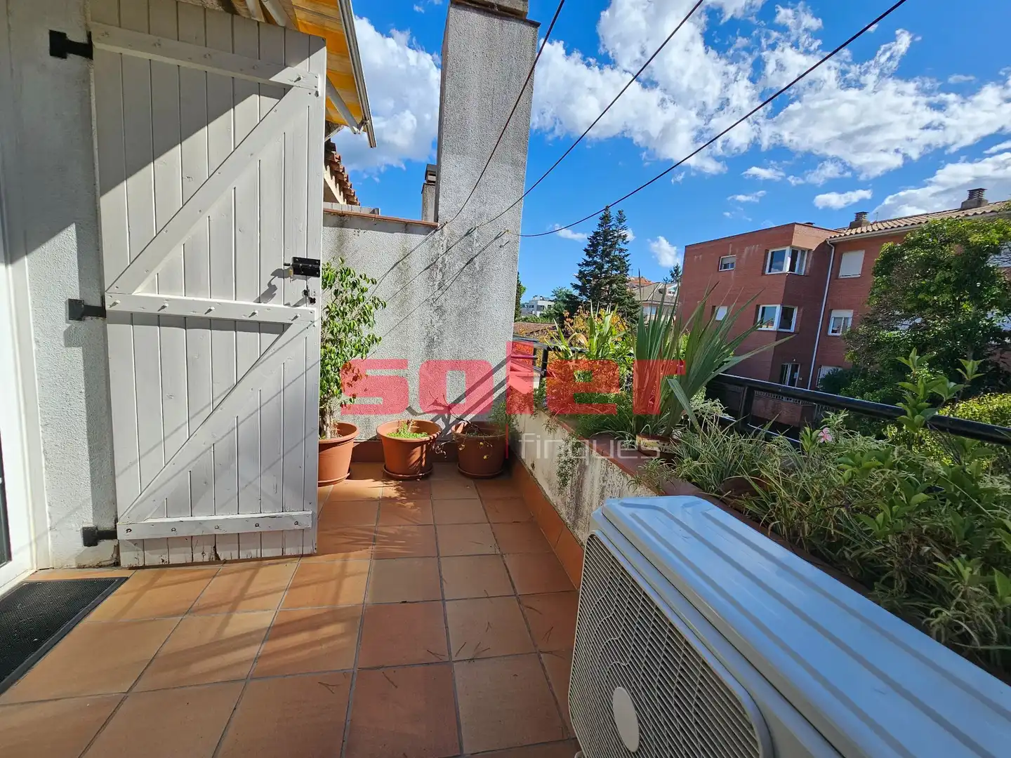 Balcony of Detached homes for sale in Sant Cugat del Vallès  with Air Conditioner, Heating and Private garden