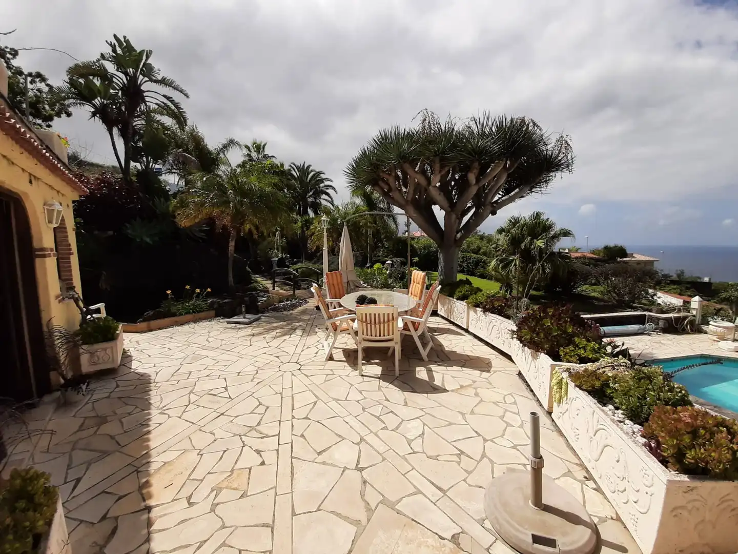 Terraza de Casa o chalet en venta en Santa Úrsula con Jardín privado, Terraza y Piscina