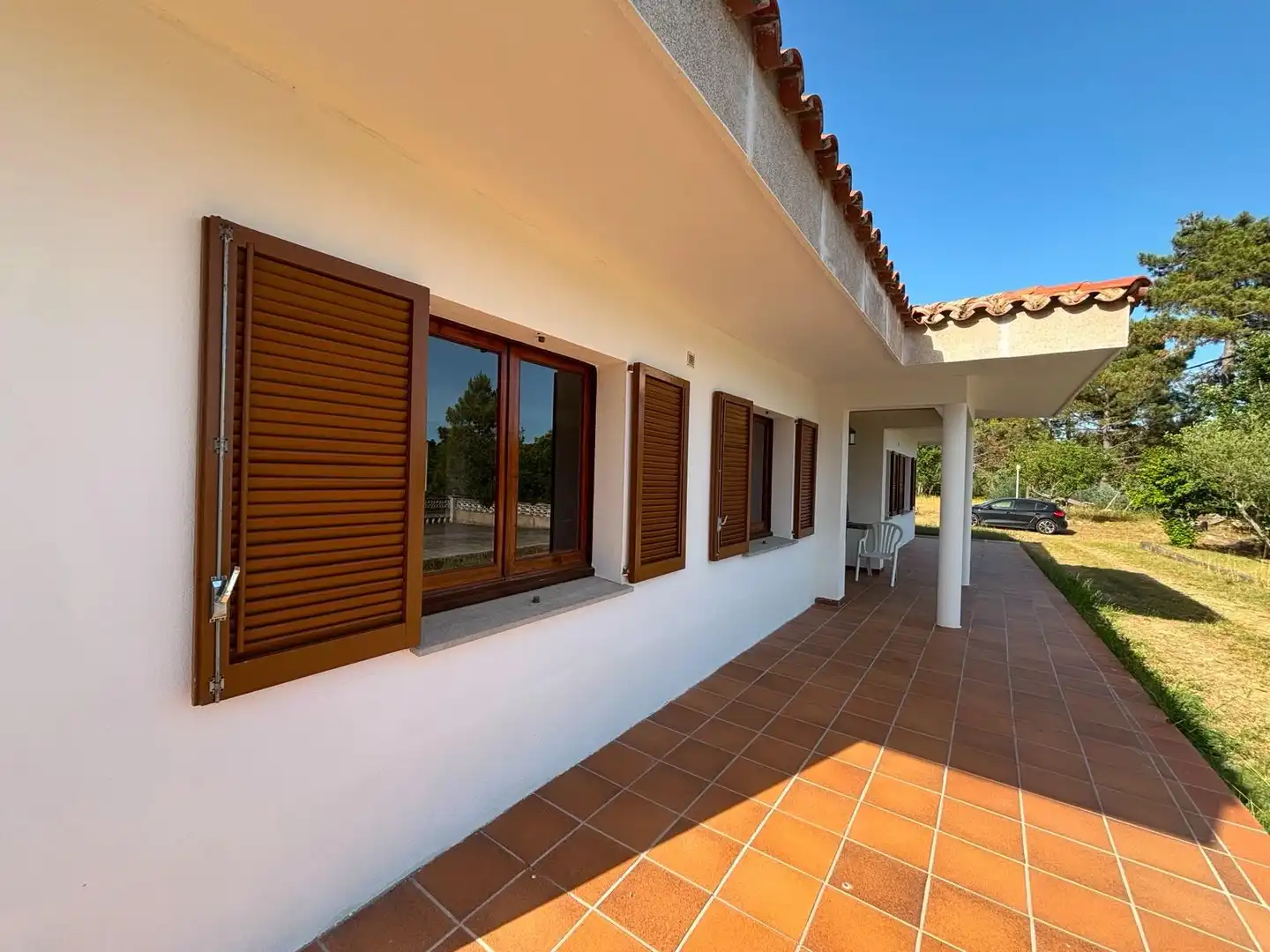 Vista exterior de Casa o xalet en venda en Llambilles amb Calefacció, Jardí privat i Piscina