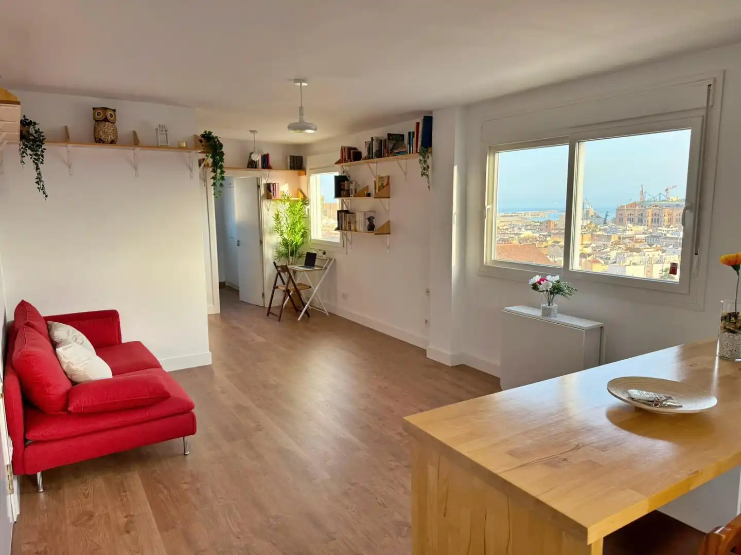 Sala de estar de Ático en venta en Málaga con Aire acondicionado, Calefacción y Parquet