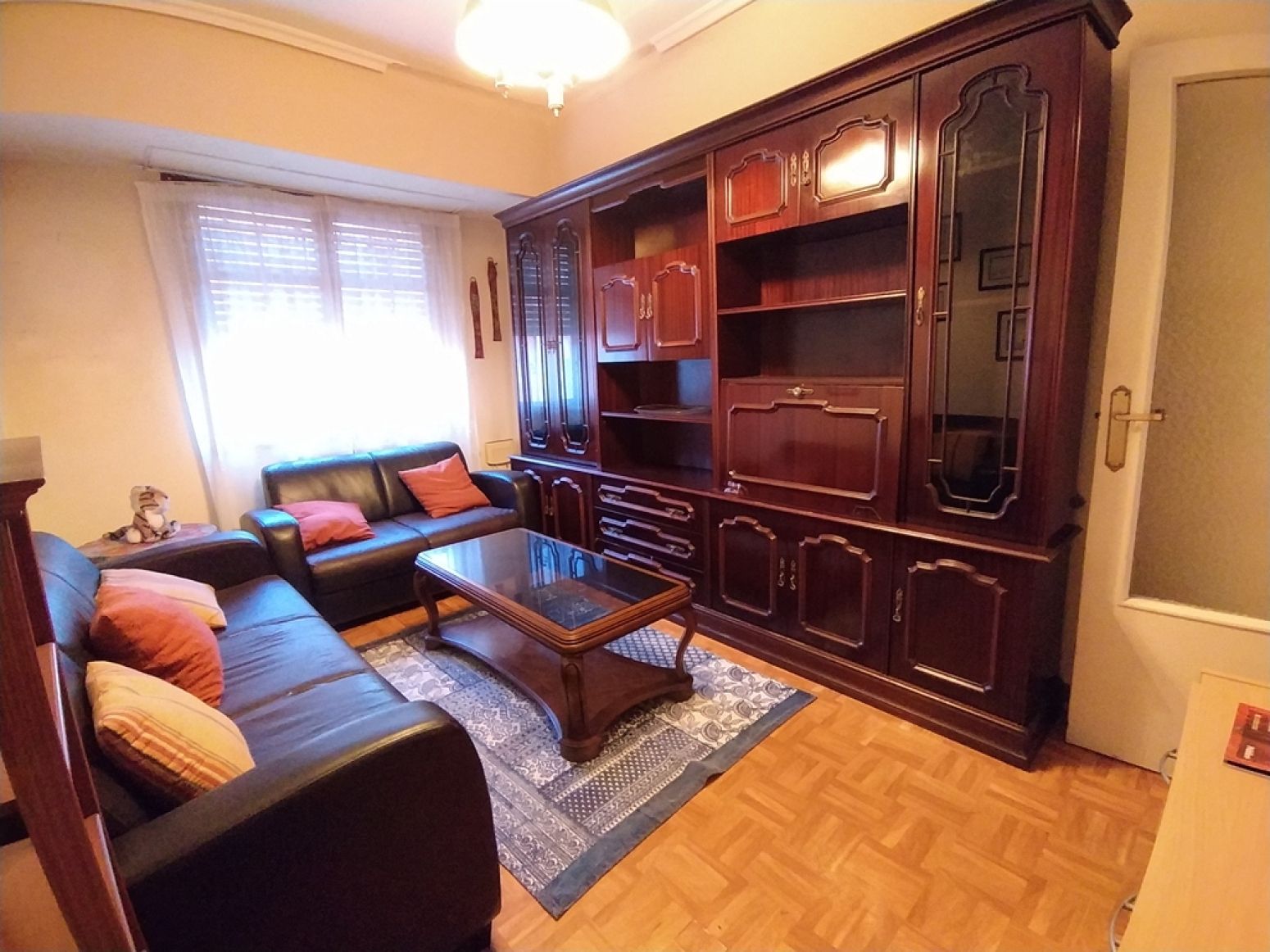 Living room of Flat for sale in Avilés  with Heating, Parquet flooring and Terrace