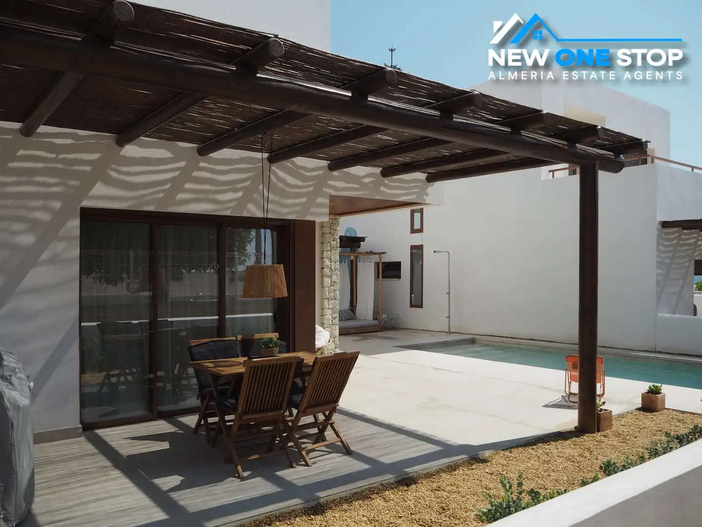 Terraza de Casa o chalet en venta en Cuevas del Almanzora con Jardín privado, Terraza y Piscina