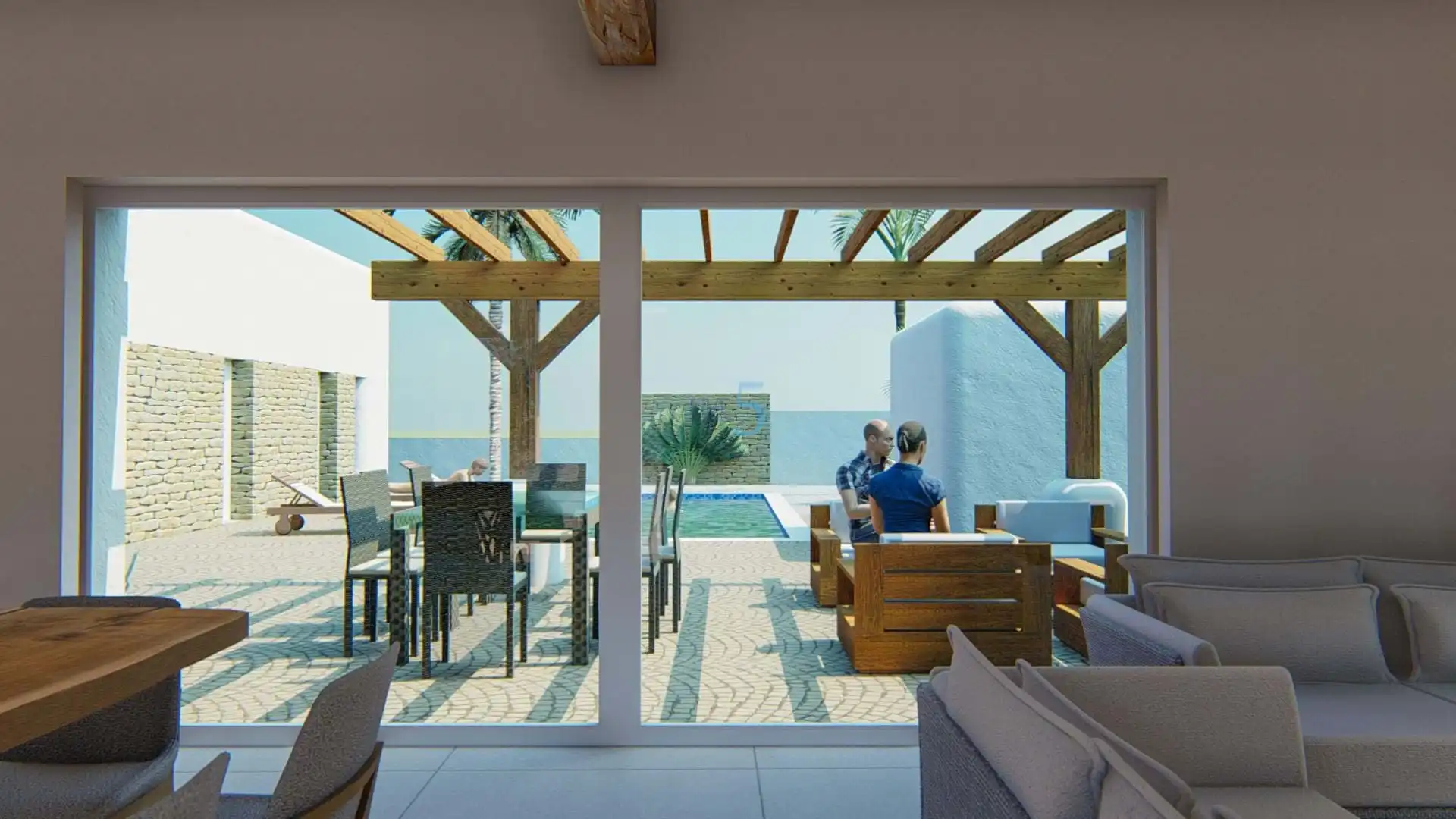 Terraza de Casa o chalet en venta en Pueblo - Urbanizaciones