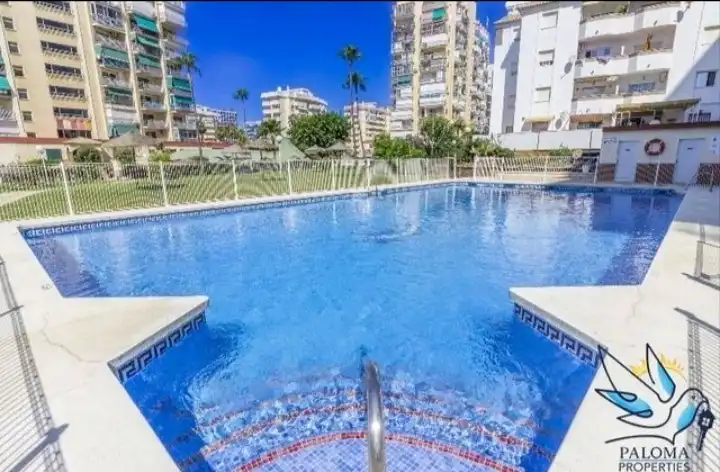 Schwimmbecken von Wohnung zur Miete in Benalmádena mit Klimaanlage, Möbliert und Gemeinschaftspool