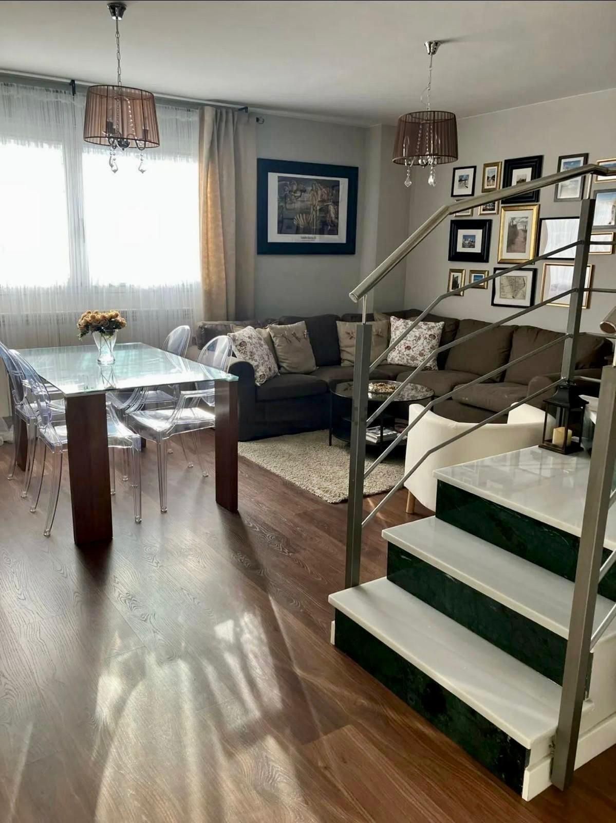 Living room of Attic for sale in  Zaragoza Capital  with Air Conditioner, Private garden and Terrace