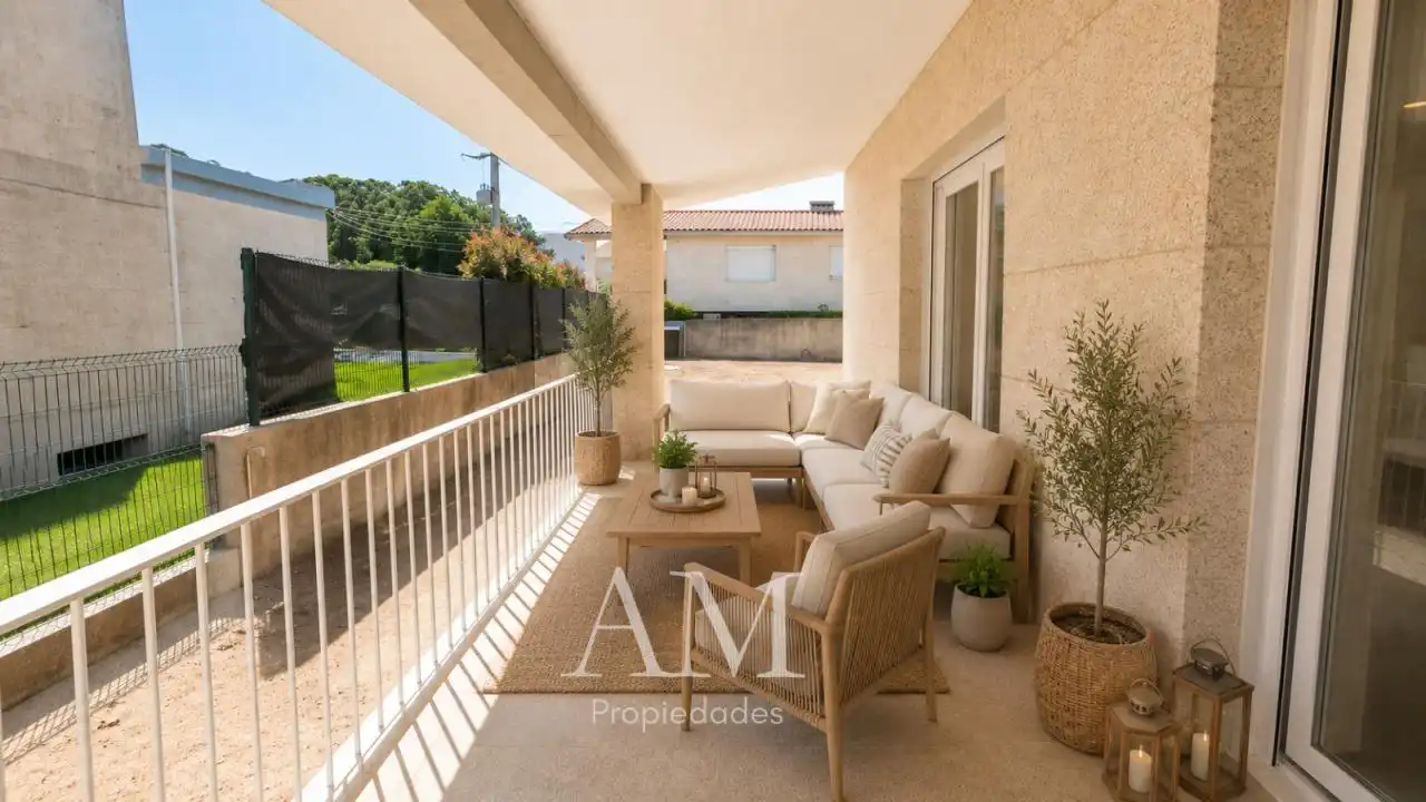 Terrassa de Casa o xalet en venda en Gondomar amb Calefacció, Jardí privat i Terrassa