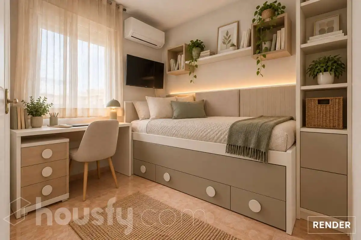 Bedroom of Flat for sale in Villaverde