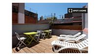 Terrace of Flat to rent in  Barcelona Capital  with Air Conditioner, Heating and Furnished