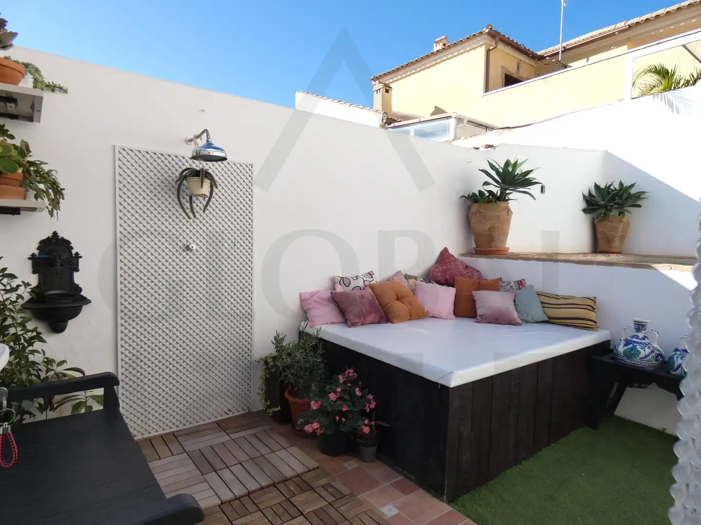 Terraza de Casa adosada en venta en Cartagena con Aire acondicionado, Calefacción y Jardín privado