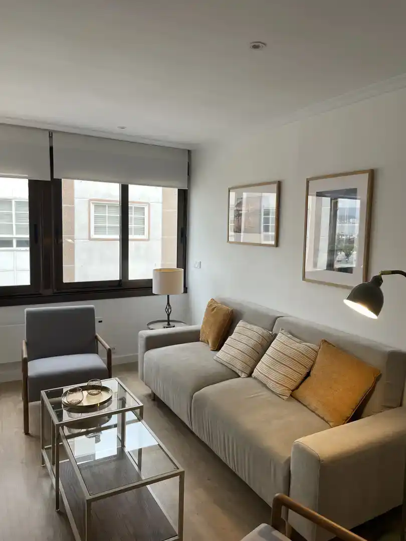 Wohnzimmer von Wohnung zur Miete in Baiona, Pontevedra