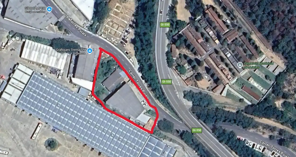 Nau industrial en venda a Arbúcies