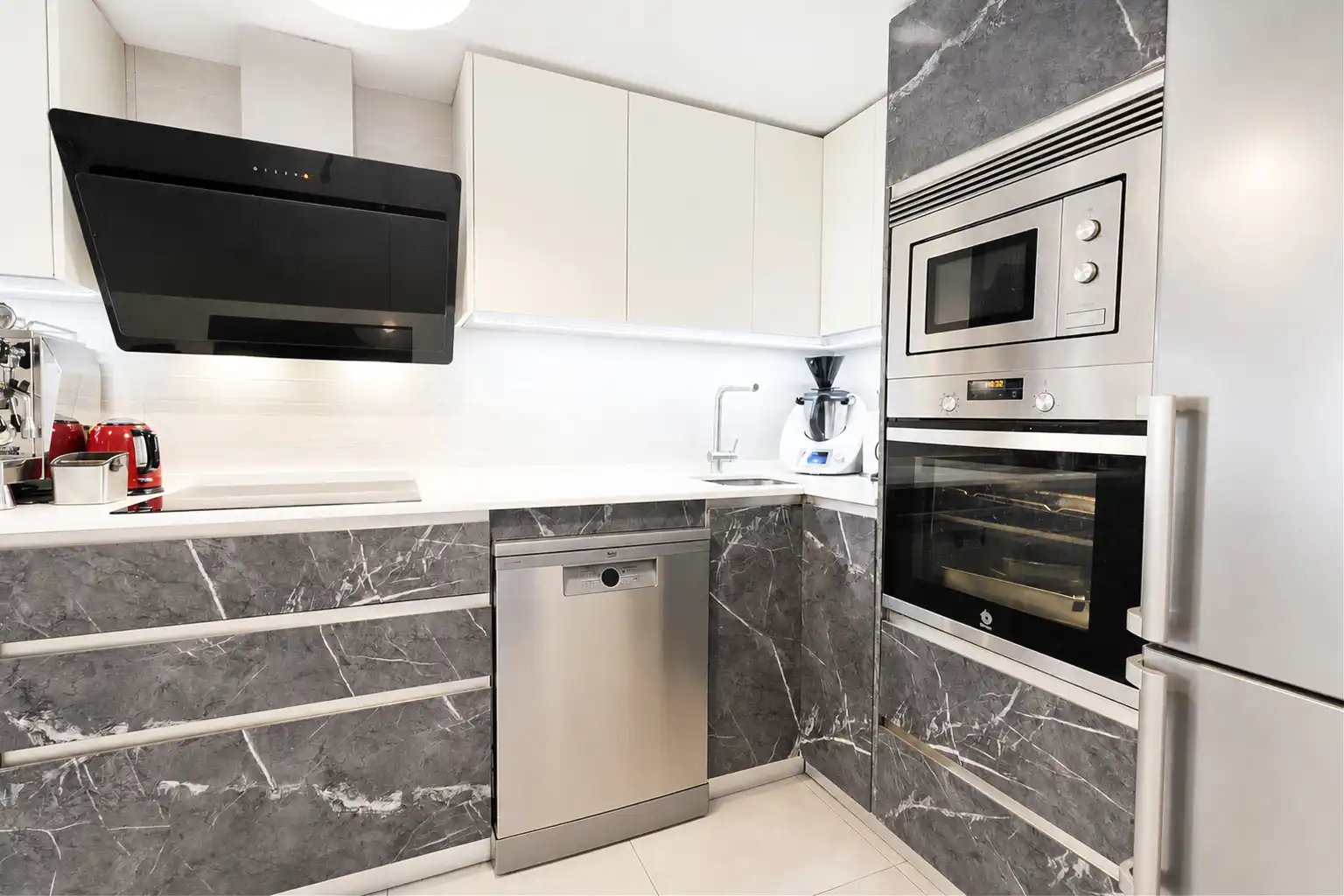 Cocina de Apartamento en venta en Mijas con Aire acondicionado, Parquet y Terraza