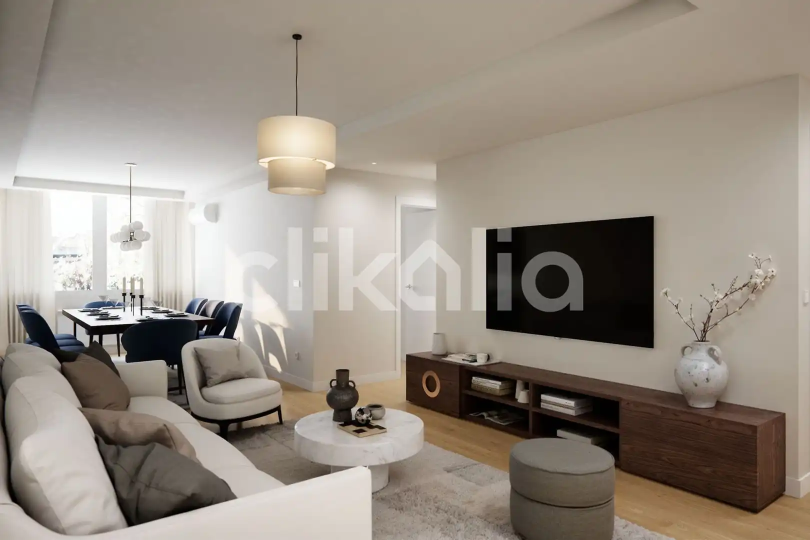 Living room of Flat for sale in Madrid  with Air Conditioner and Heating