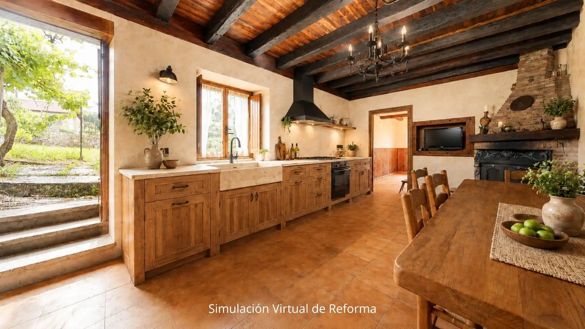 Cuina de Casa o xalet en venda en Markina-Xemein amb Jardí privat