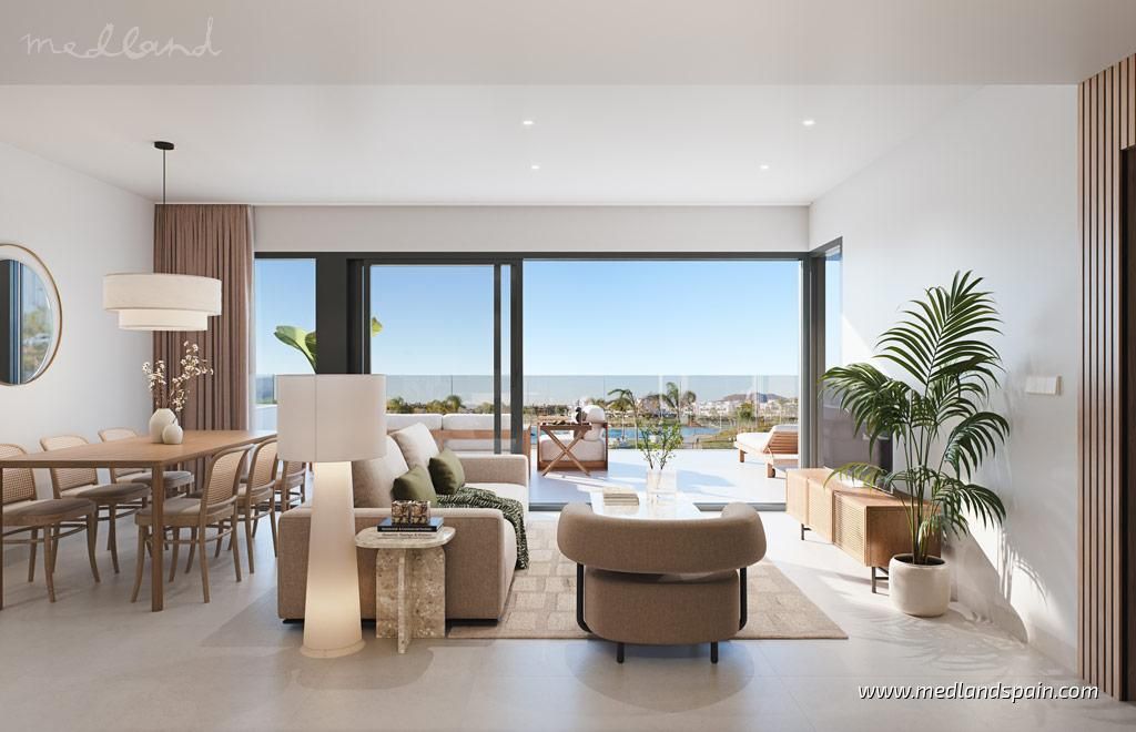 Sala d'estar de Apartament en venda en Torre-Pacheco amb Aire condicionat, Calefacció i Terrassa