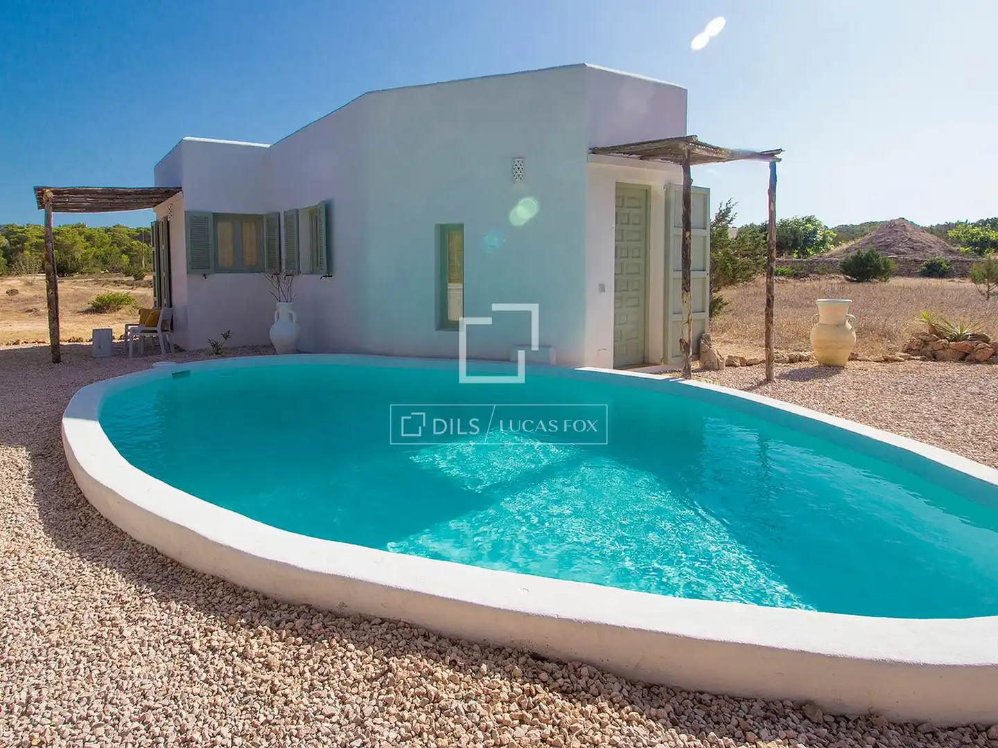 Piscina de Casa o xalet en venda en Formentera amb Aire condicionat, Jardí privat i Piscina