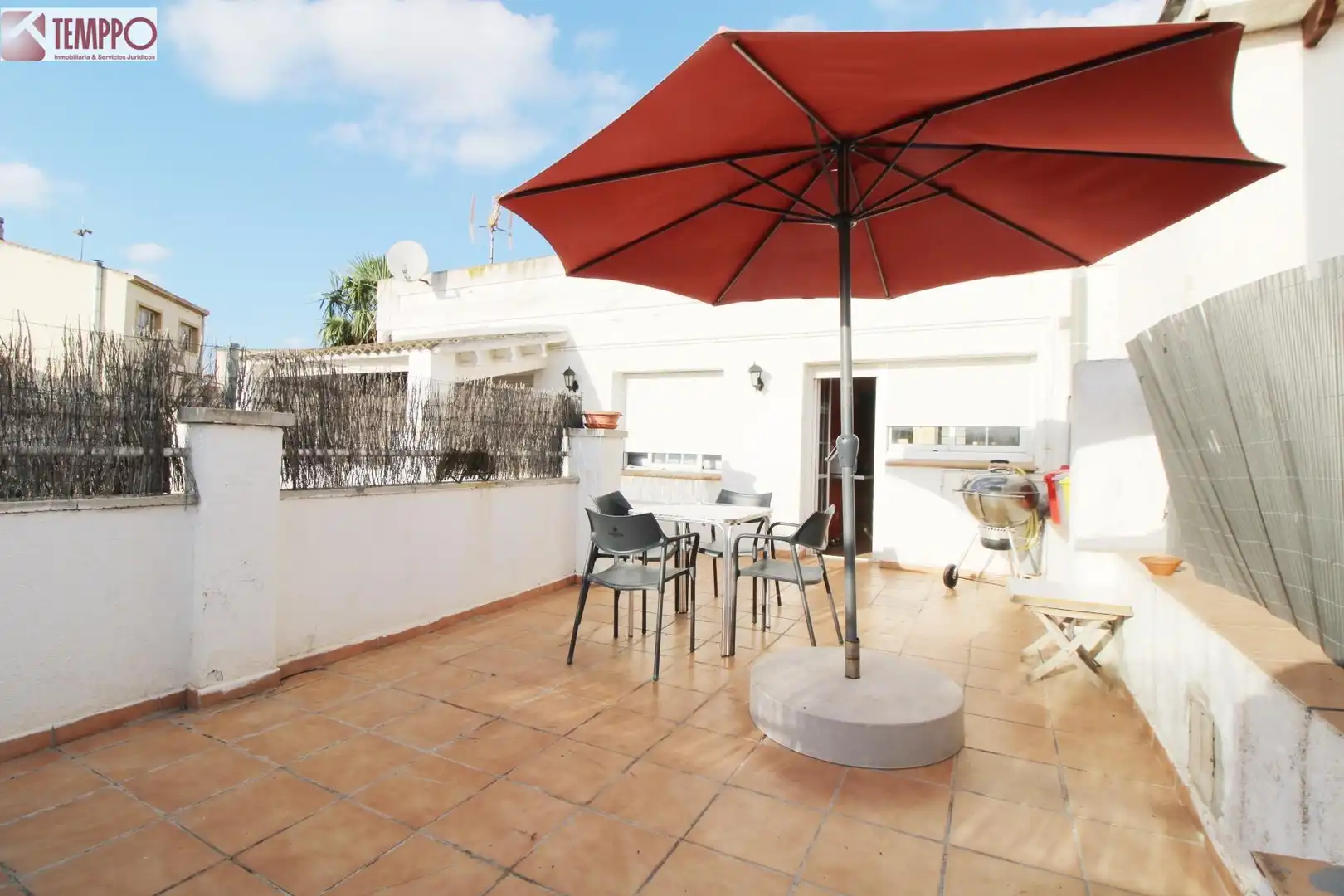Terraza de Casa o chalet en venta en Santa Oliva con Aire acondicionado, Calefacción y Jardín privado