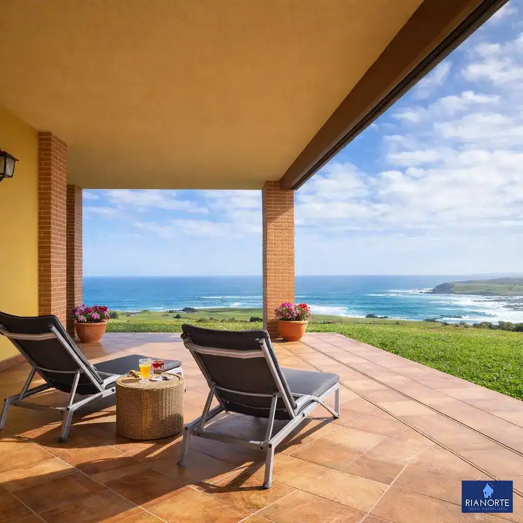 Terraza de Casa o chalet en venta en Gozón con Calefacción, Jardín privado y Terraza