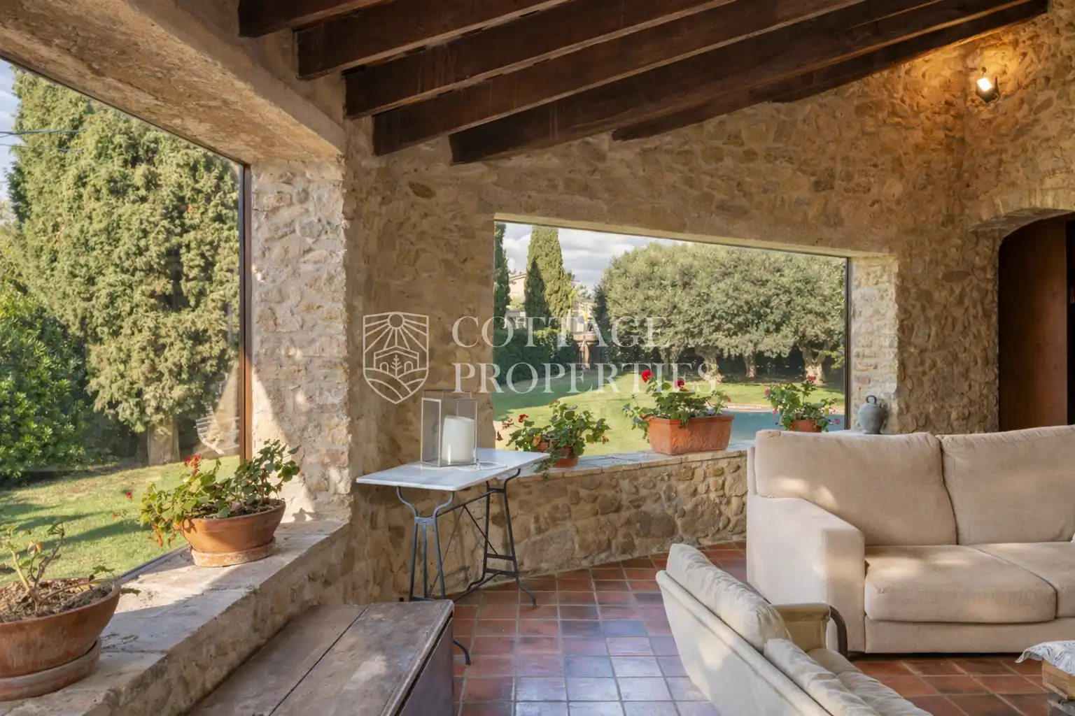 Terrassa de Finca rústica en venda en Bàscara amb Aire condicionat, Calefacció i Terrassa