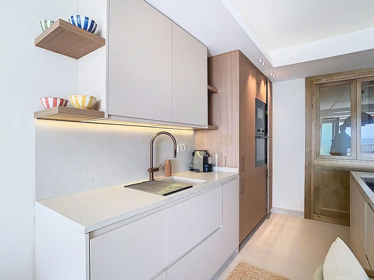 Cocina de Piso de alquiler en Rincón de la Victoria con Aire acondicionado y TV