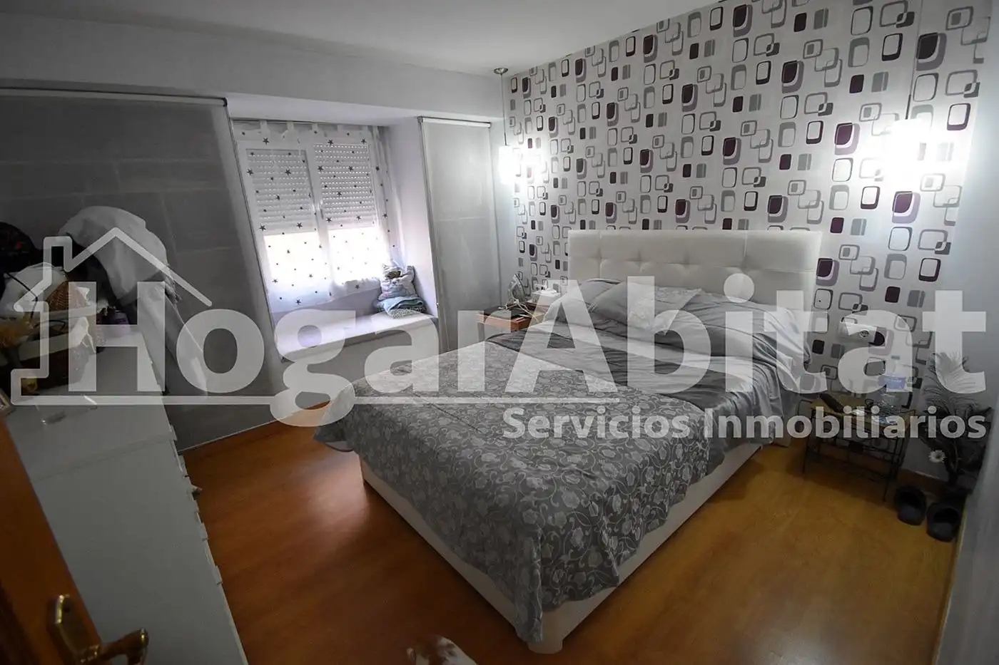Schlafzimmer von Wohnung zum Verkauf in Xirivella mit Klimaanlage, Parkett und Balkon