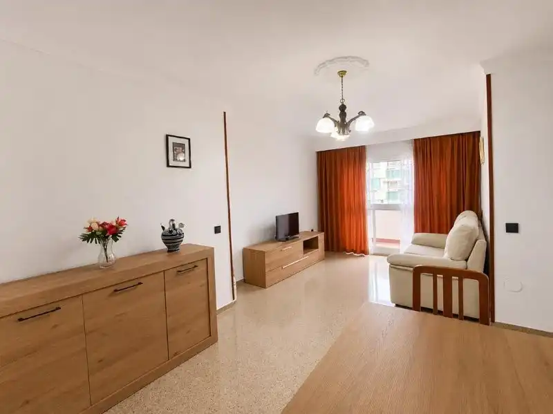 Sala de estar de Piso de alquiler en Málaga con Terraza y Amueblado