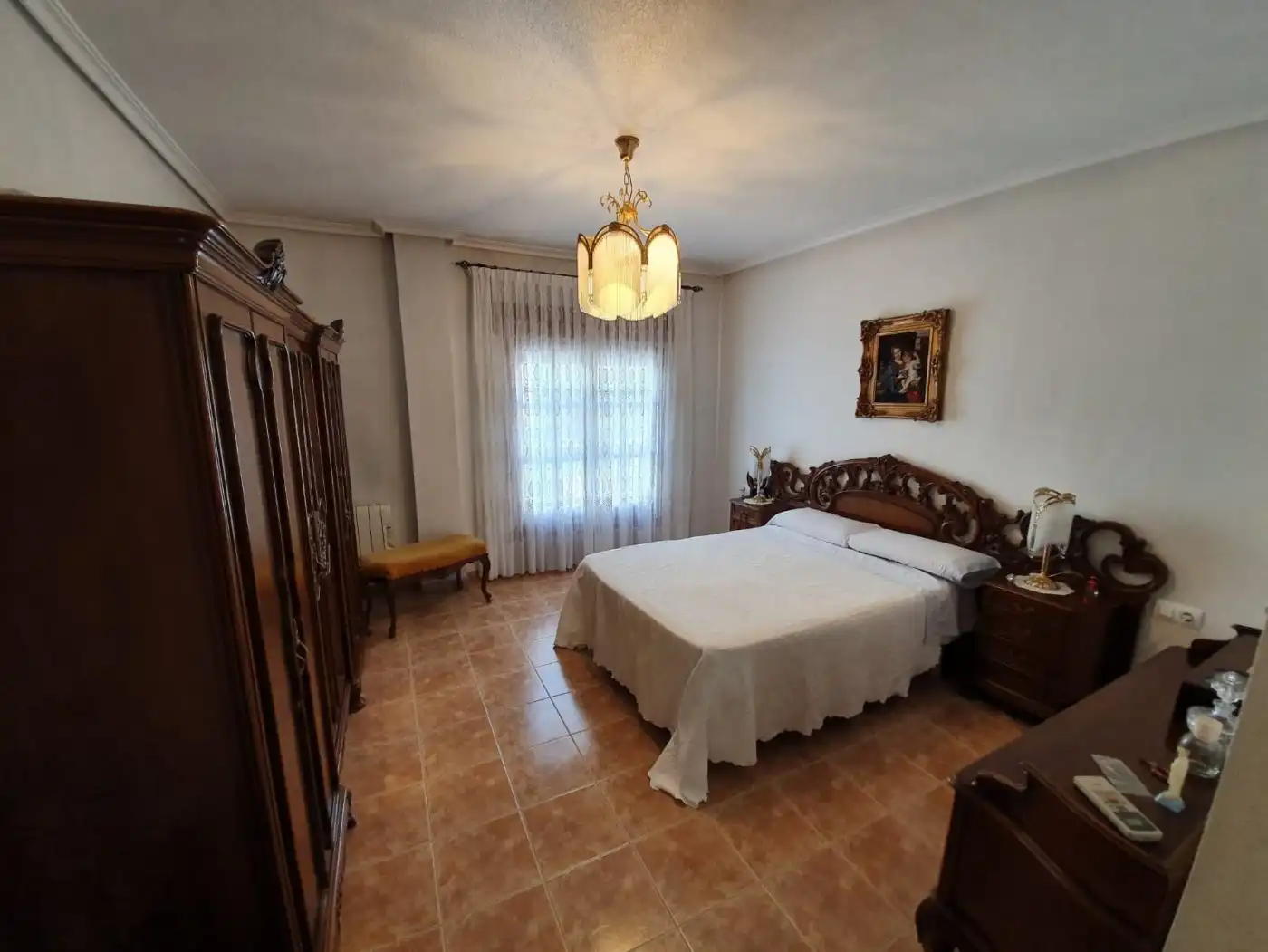 Schlafzimmer von Einfamilien-Reihenhaus zum Verkauf in El Pinós / Pinoso mit Möbliert