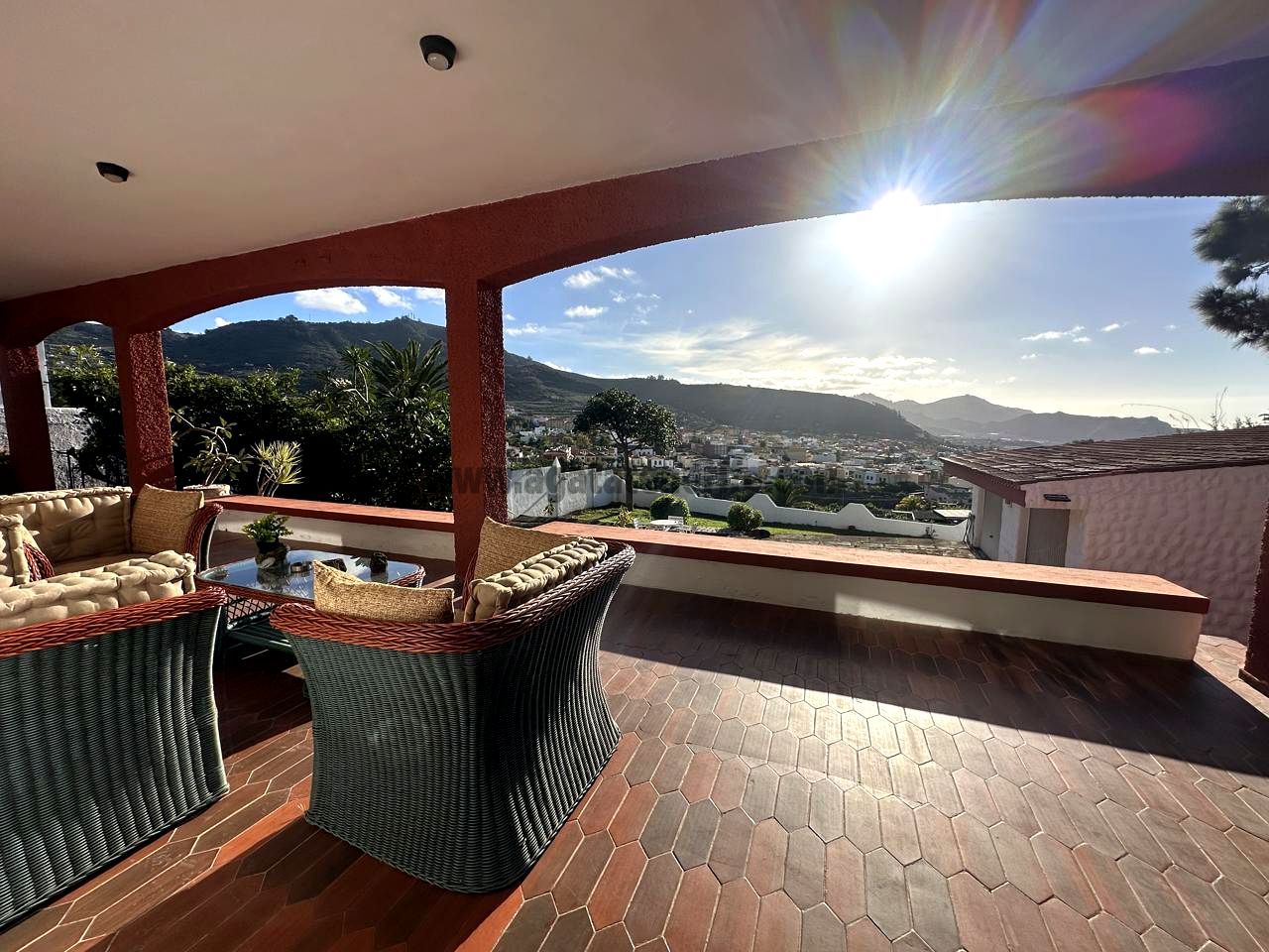 Vista exterior de Casa o chalet de alquiler en Tegueste con Jardín privado, Terraza y Amueblado