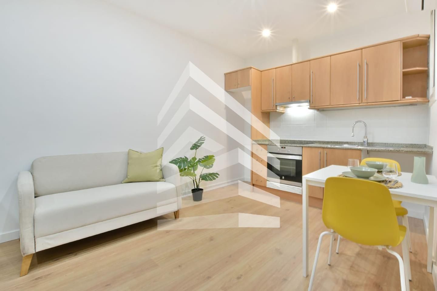 Living room of Study for sale in  Barcelona Capital  with Heating, Parquet flooring and Furnished