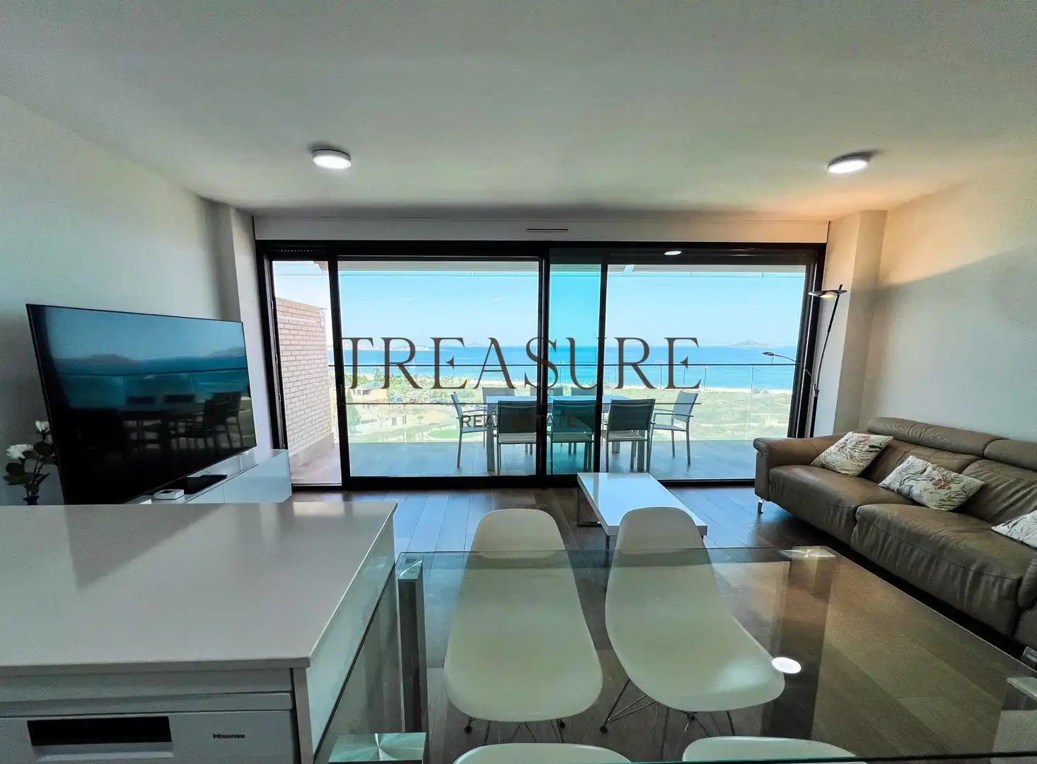 Living room of Apartments for sale in Cartagena  with Private garden, Terrace and Community pool