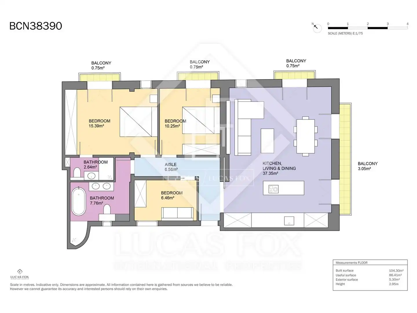Piso en venta en Barcelona con Aire acondicionado, Amueblado y Balcón