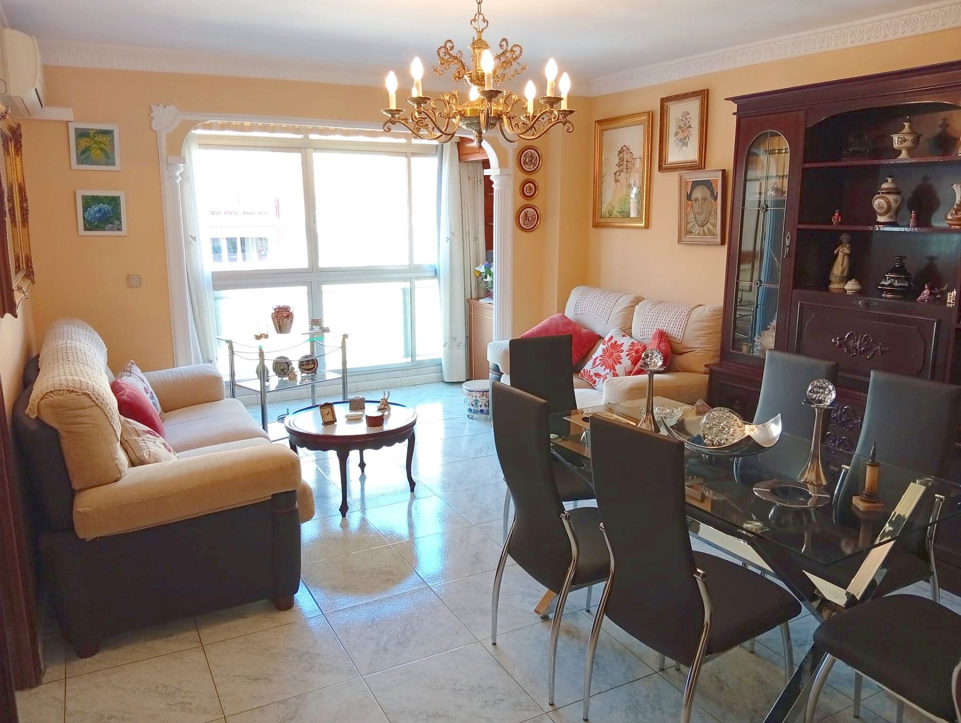 Living room of Flat for sale in Málaga Capital  with Air Conditioner