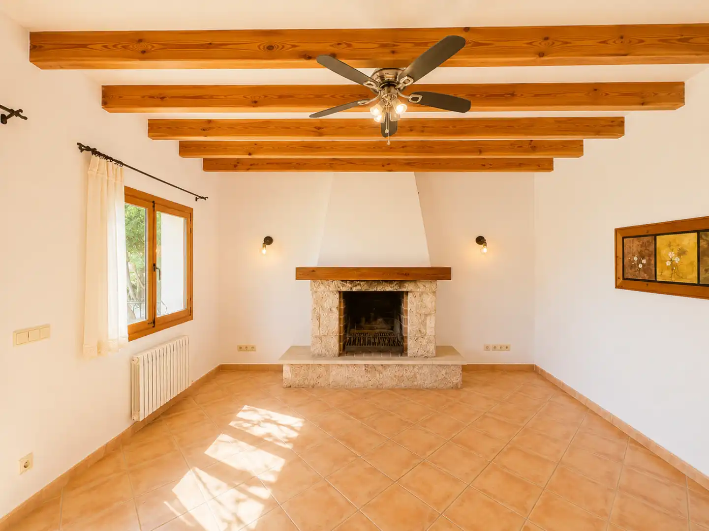 Living room of Houses for rent in Santa Eugènia  with Air Conditioner, Heating and Private garden