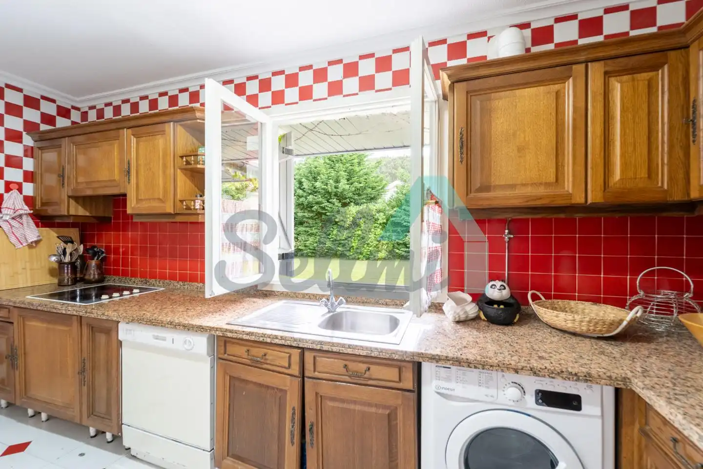 Cocina de Casa o chalet de alquiler en Ribadesella con Jardín privado, Parquet y Terraza