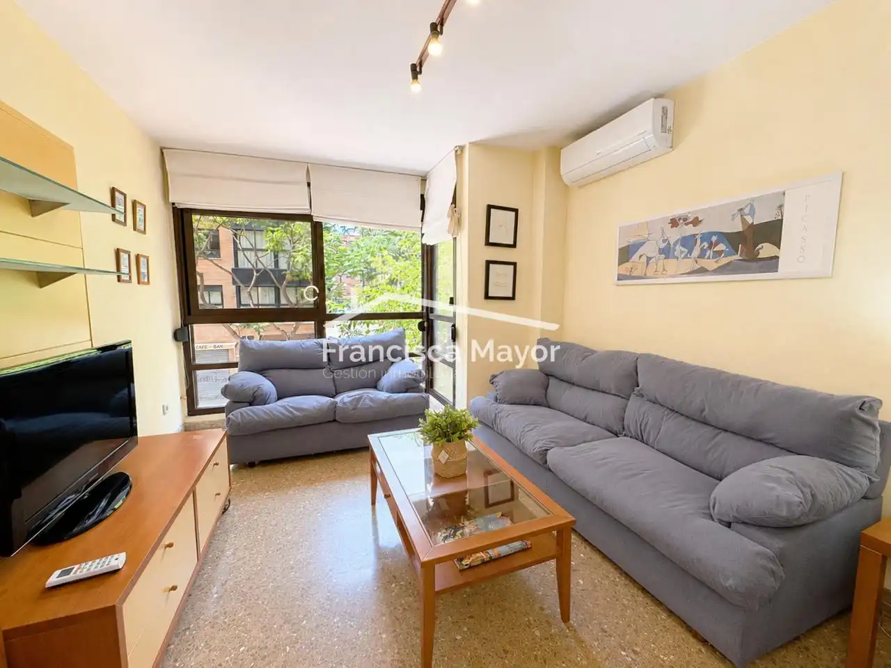 Wohnzimmer von Wohnung zum Verkauf in Valencia mit Klimaanlage, Möbliert und Alarm