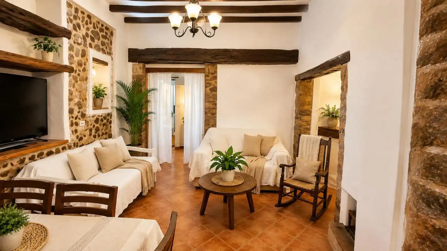 Sala de estar de Casa o chalet en venta en Eivissa con Aire acondicionado, Calefacción y Amueblado
