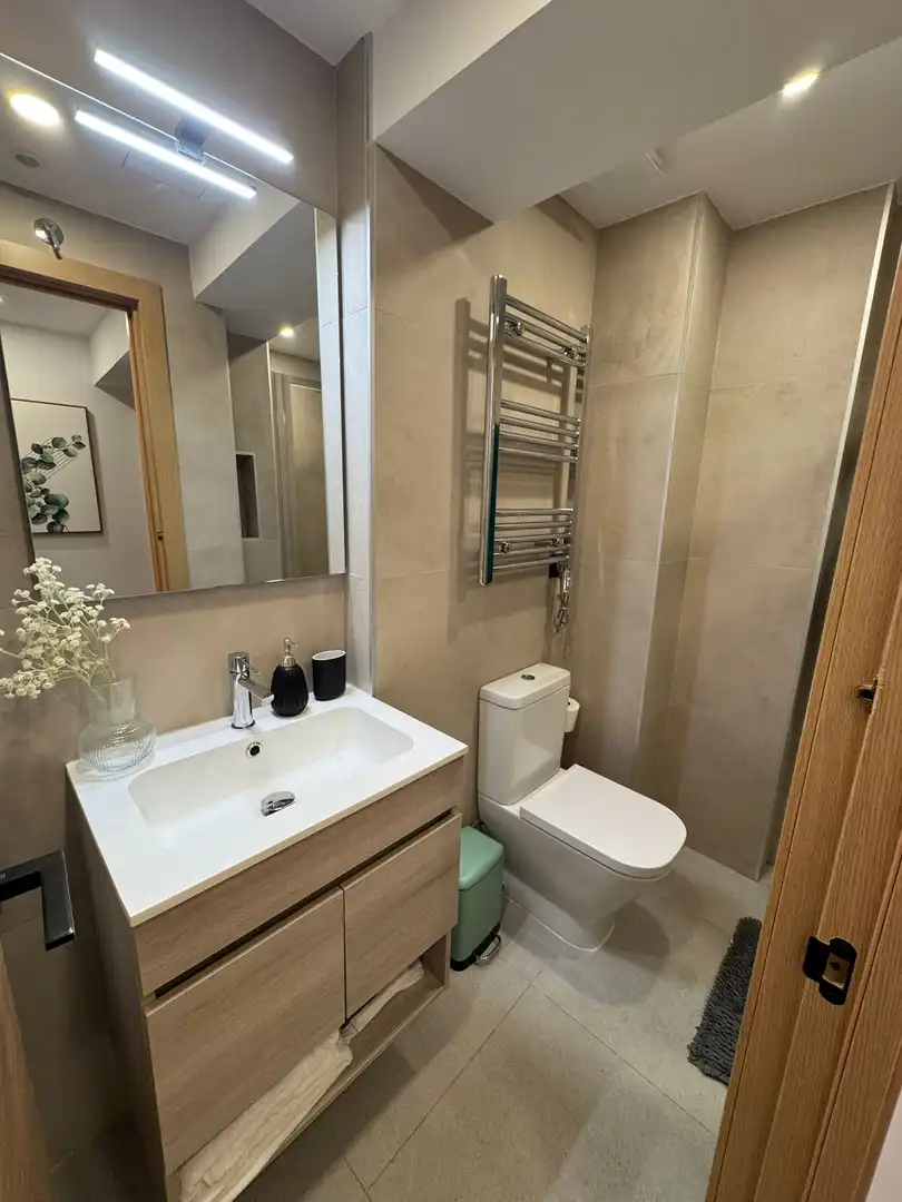 Bathroom of Flat for rent in Madrid  with Private garden, Terrace and Furnished