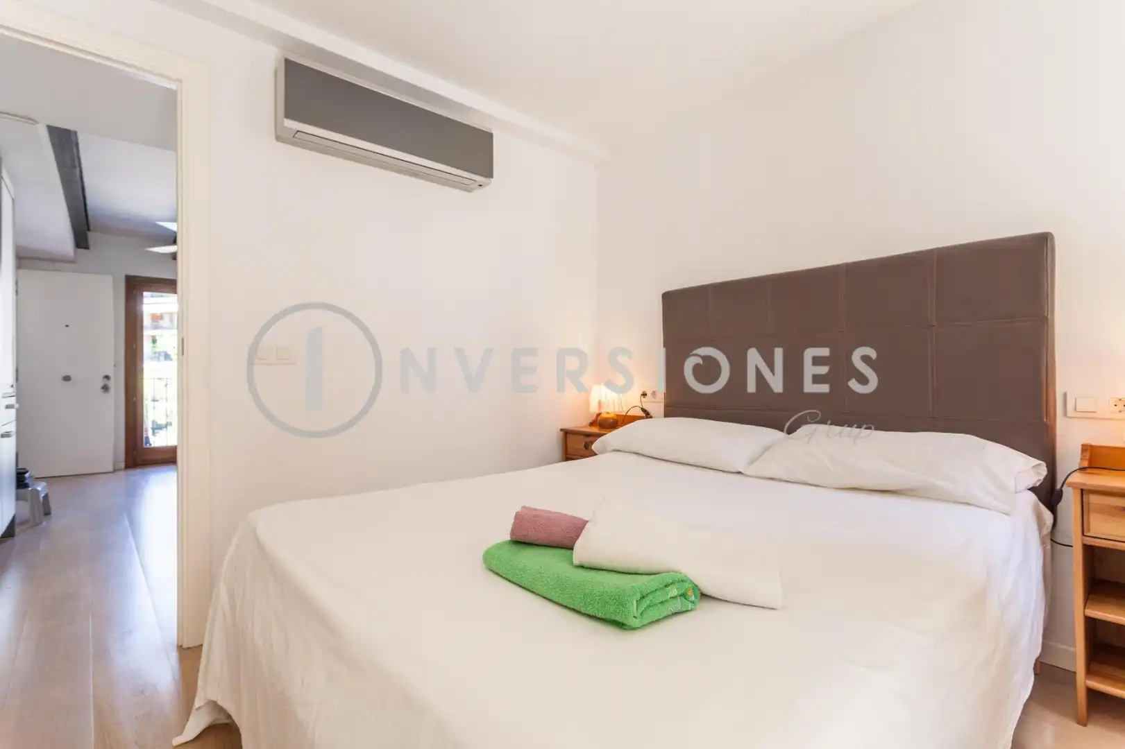 Schlafzimmer von Wohnung zum Verkauf in  Palma de Mallorca mit Klimaanlage, Möbliert und Balkon