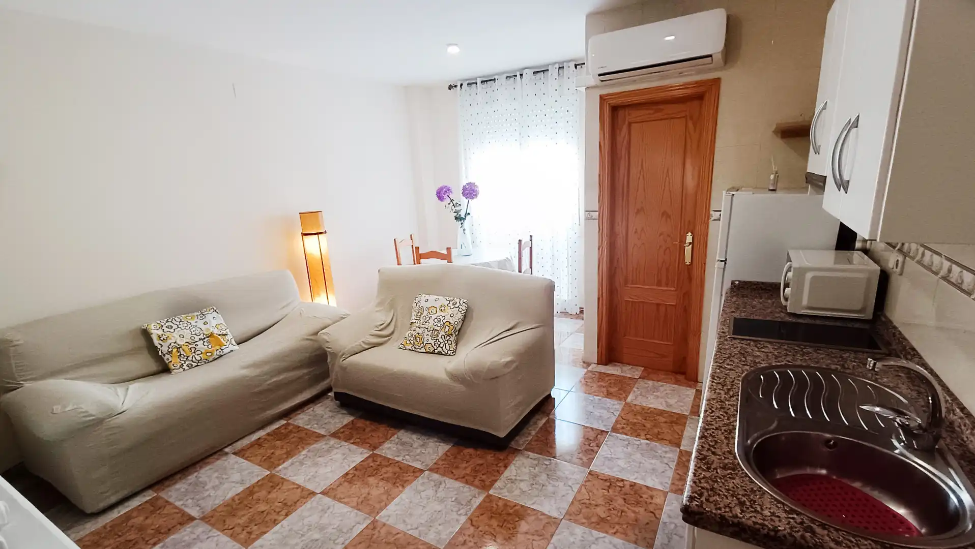 Wohnzimmer von Wohnung zur Miete in Armilla mit Klimaanlage, Möbliert und Waschmaschine